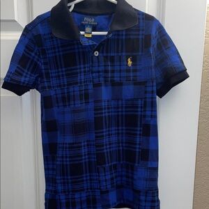Polo by Ralph Lauren Kids Black and Blue Checkered Polo